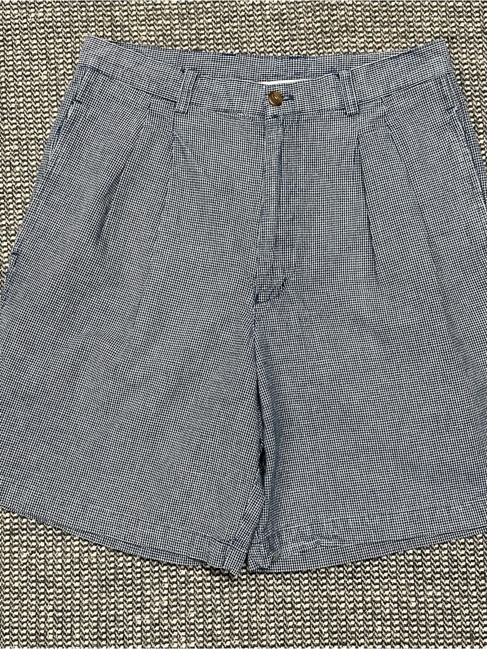 Gant Blue and White Micro-Check Men’s Shorts